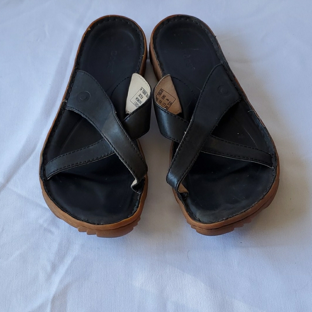 Bogs Todos brown leather sandals